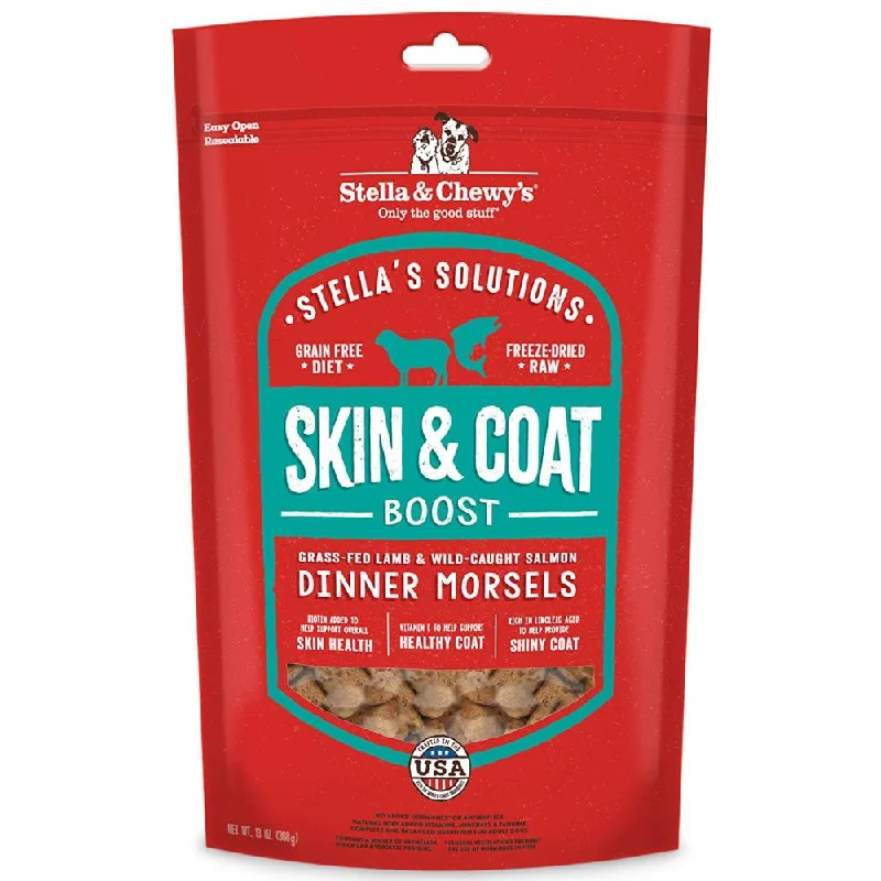 Stella's Solutions Freeze Dried Raw Skin & Coat Support Grass-fed Lamb & Salmon Recipe