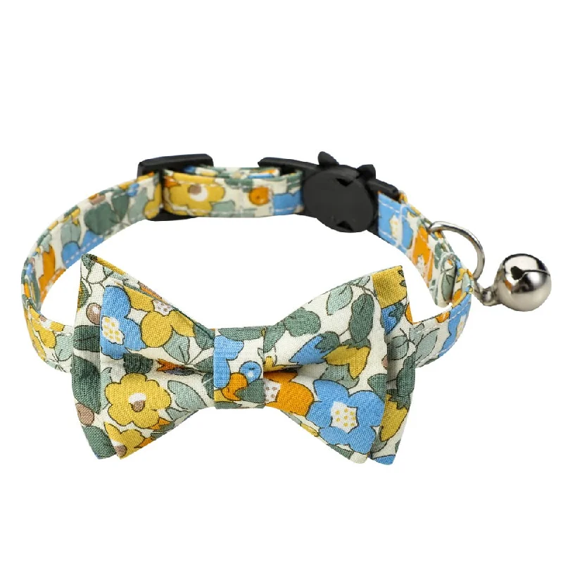 Cat Collar Bowtie - Flora