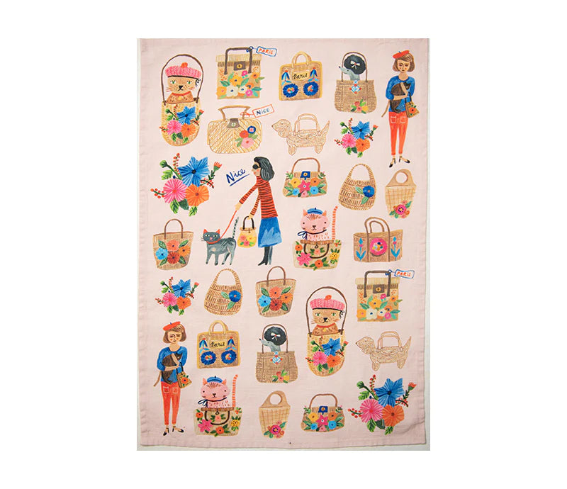 Oohlala Cats Tea Towel