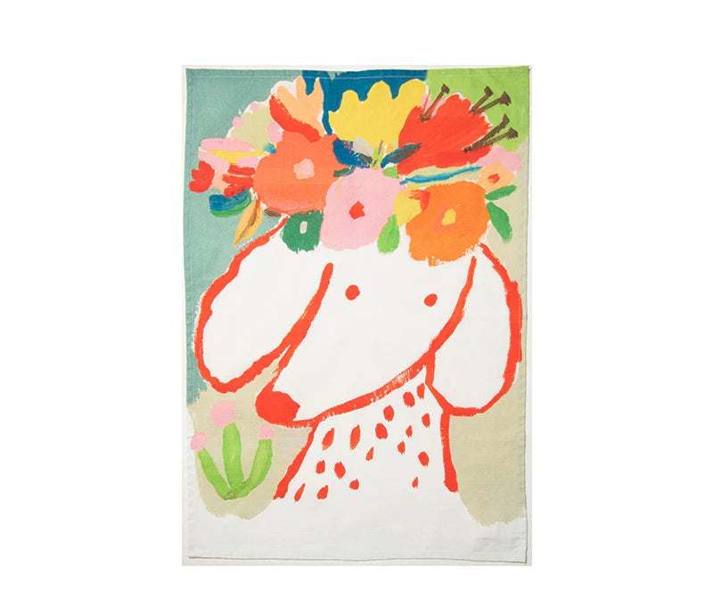 Red Dog Tea Towel