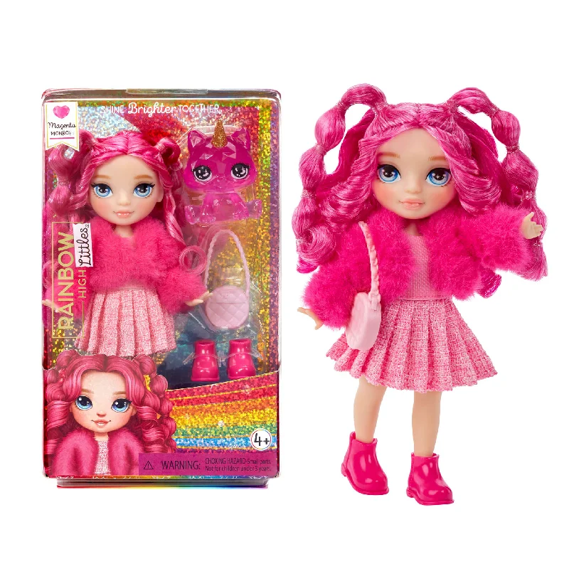 Rainbow High Littles Magenta Monroe, Pink, 5.5" Posable Small Doll