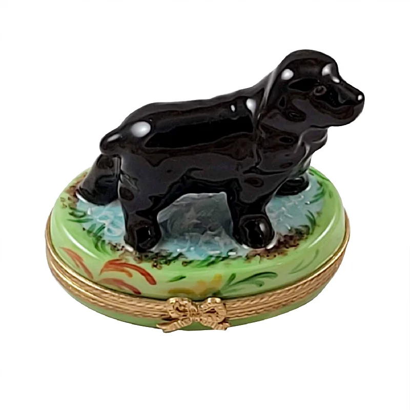 Black Cocker Spaniel Figurine