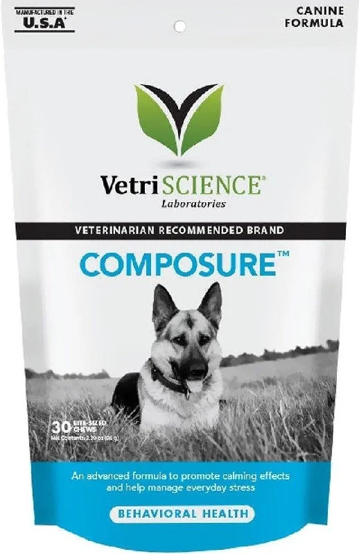 VetriScience Composure Behavioral Health Bite-Sized Dog Chews (30 Count)