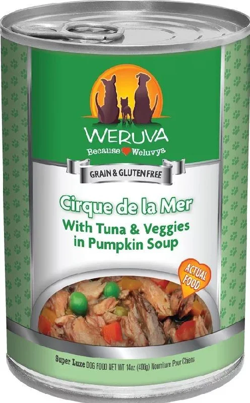 Weruva Cirque de la Mer with Tuna and Veggies in Pumkin Soup Canned Dog Food (14-oz, single can)