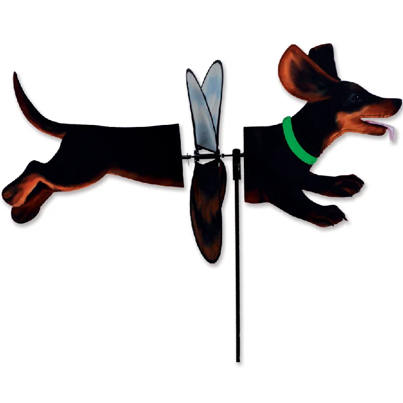 Deluxe Petite Spinner - Black & Tan Dachshund