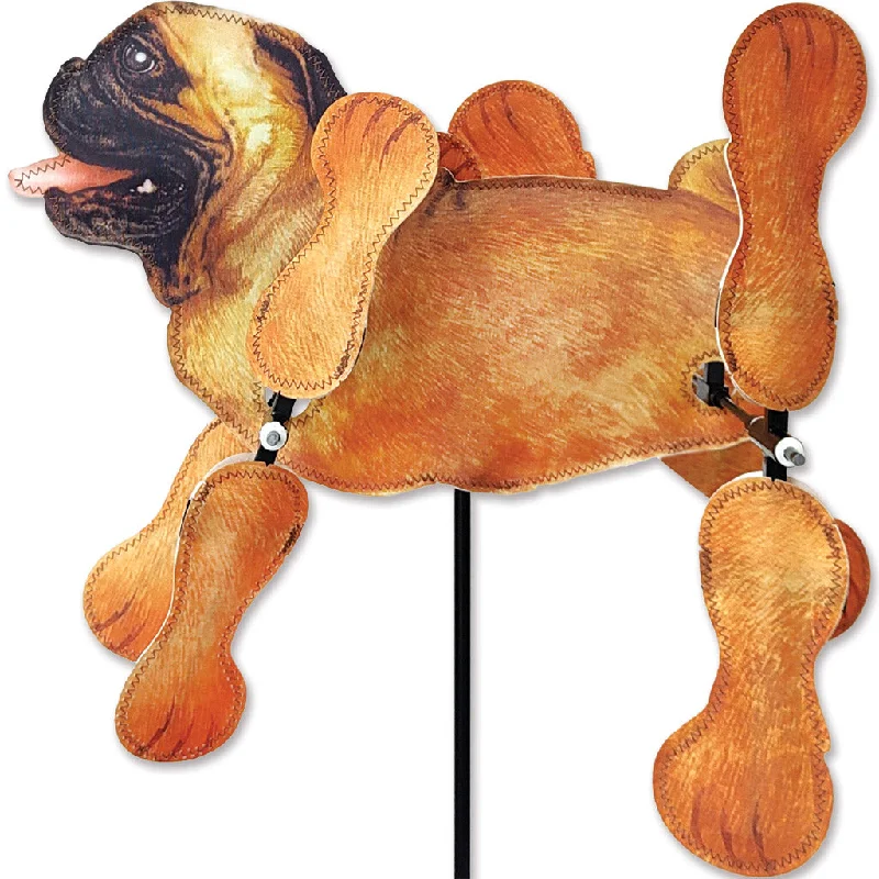 15 in. WhirliGig Spinner - Tan Pug