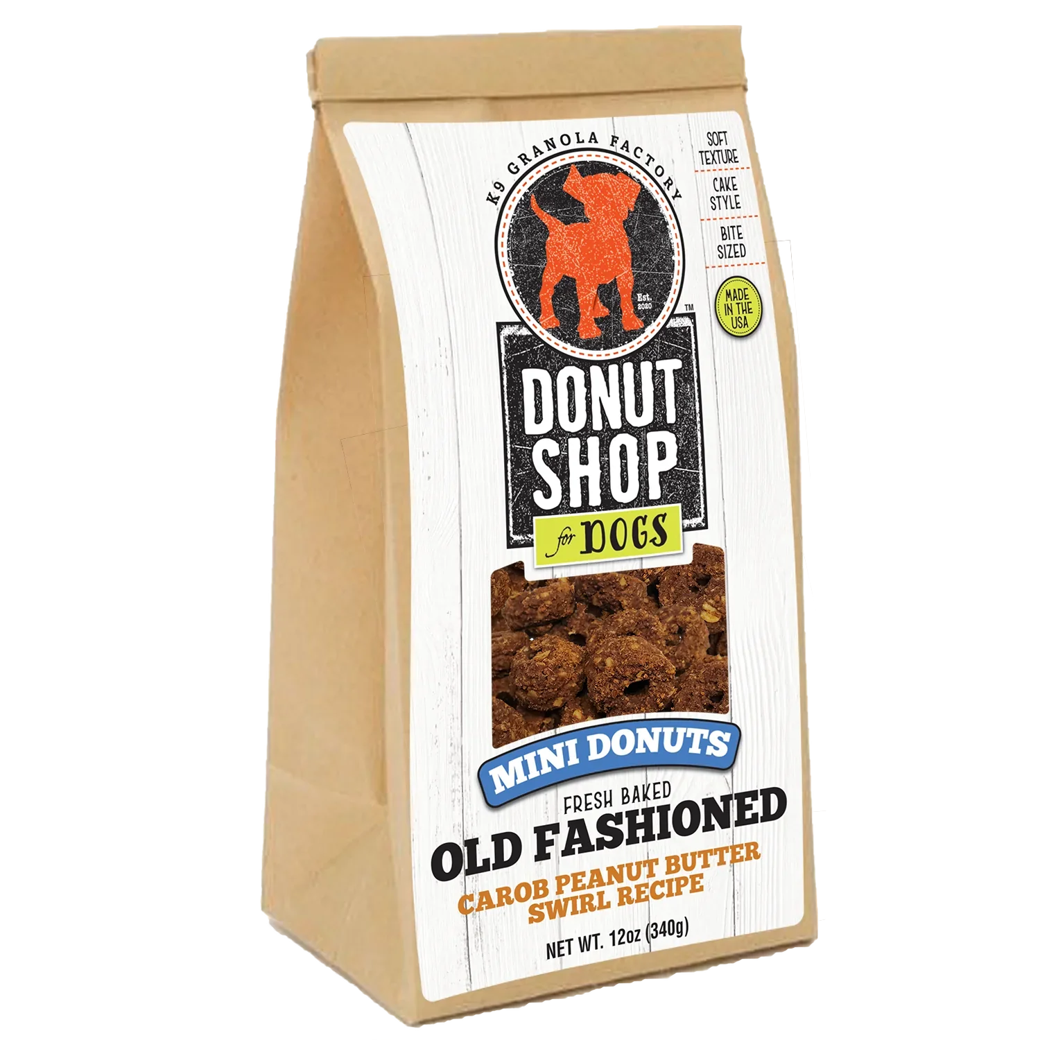 K9 Granola Old Fashioned Mini Donuts Carob Peanut Butter Swirl Recipe Dog Treats