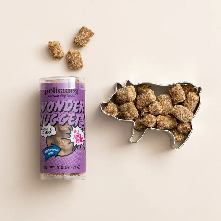 Polkadog Wonder Nuggets Apple & Pork Mini Tube Soft & Chewy Dog Treat