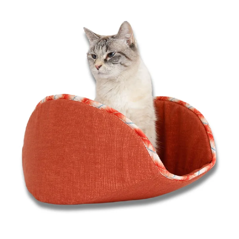 Jumbo Cat Canoe - Rust Ikat