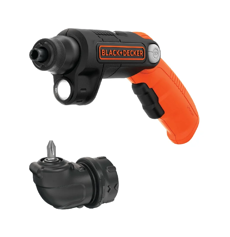 4V MAX* Screwdriver with Led Light & Angle Attachment Kit