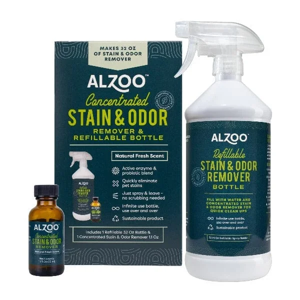 ALZOO Concentrated Enzyme-Based Stain & Odor Remover Kit