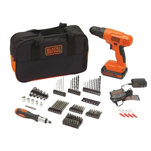 20V MAX* POWERCONNECT™ Cordless Drill & 100-Piece Kit