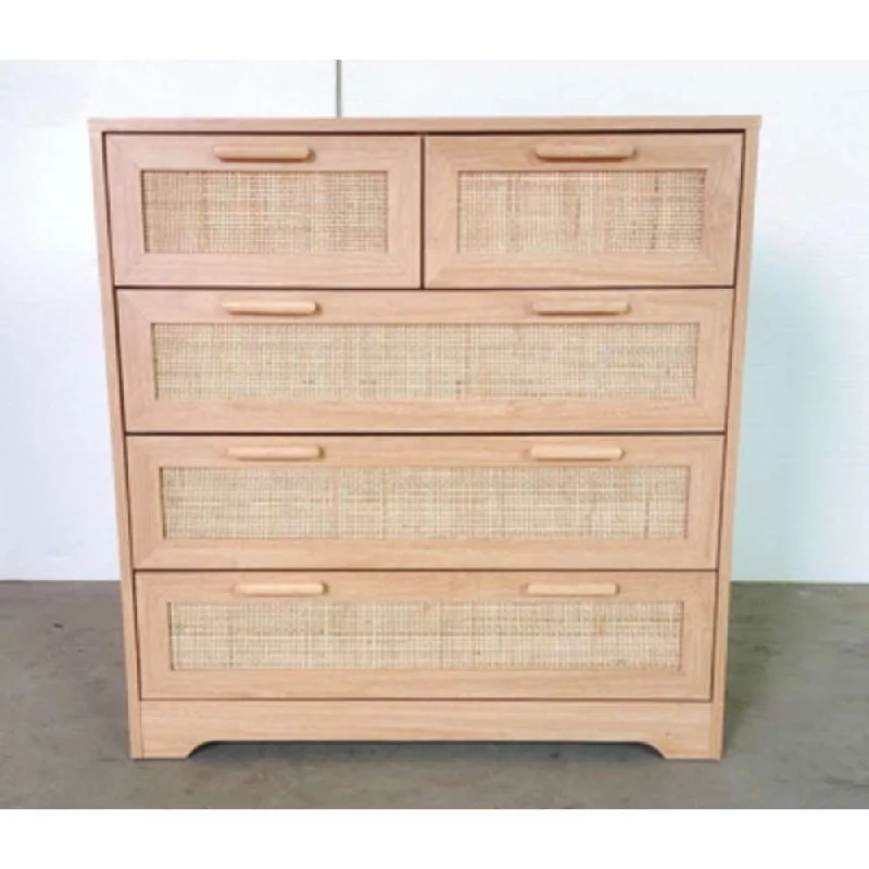 DHK 5Drawer Chest L800 x W395 x H800mm #Neta (No Warranty)