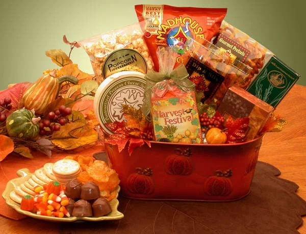 Fall Harvest Gourmet Snacks Gift Basket