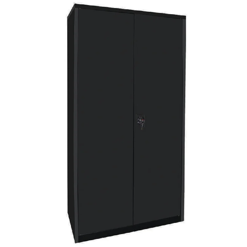 Godrej Metal Full Height Cabinet Black 2-Door 1830 x 910 x 460mm