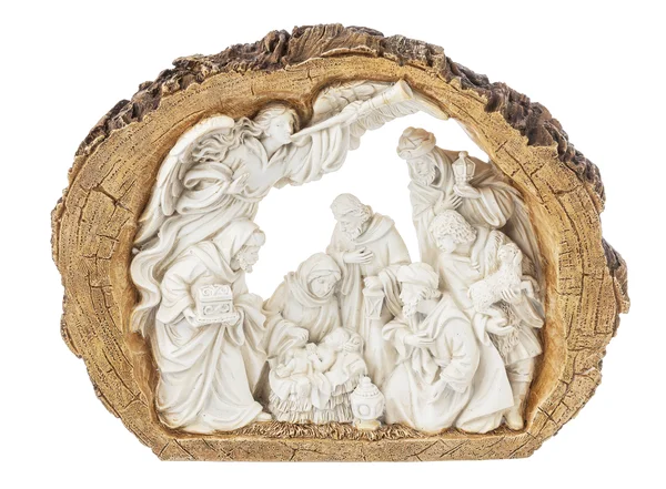 Log Nativity Figurine, 40"