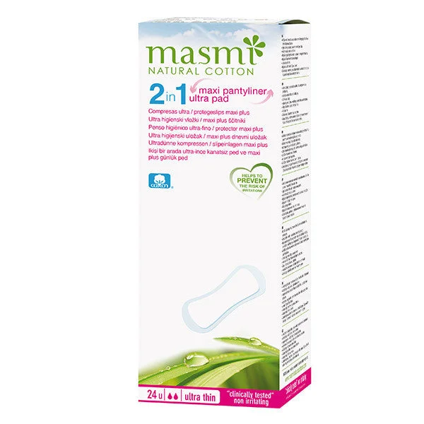 Masmi 100% Pure Cotton 2 in 1 - Maxi Plus / Ultra Pads 24s