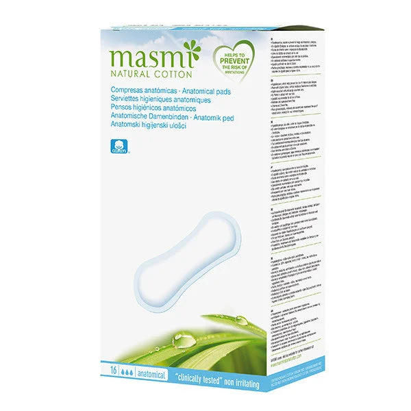 Masmi 100% Pure Cotton Classic Anatomical Pads 16s