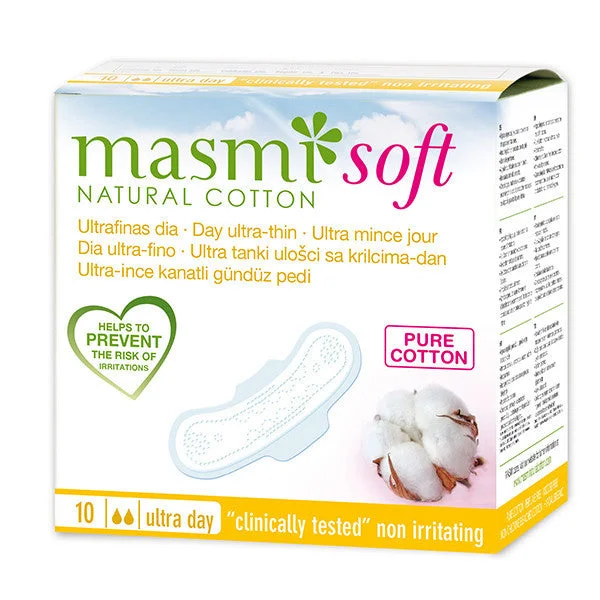 Masmi Organic Sanitary Pads -Day Wings Indvidually Wrapped 10s