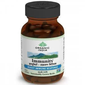 Organic India Immunity 60 Capsules Bottle