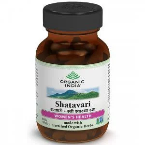 Organic India Shatavari 60 Capsules Bottle