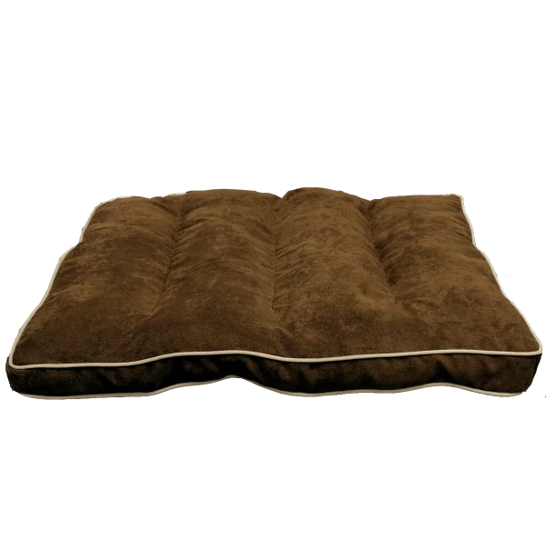 PetPals Caramel Faux Suede Pet Bed