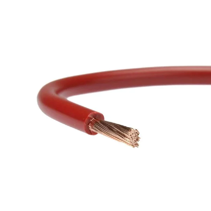 Cable 1 Core Stranded 6.0mm Red (100m Coil)