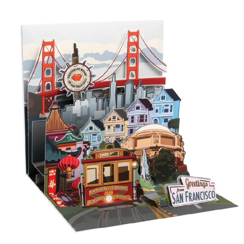 San Francisco Pop Up Greeting Card