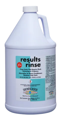 Showseason Results Rinse Pet Finishing Rinse - Gallon