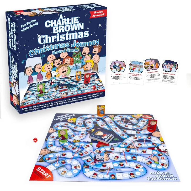 Snoopy and the Peanuts Gang Charlie Brown Christmas Board Game