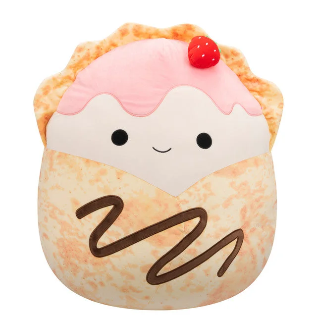 Squishmallow Gasten the Strawberry Crepe with Chocolate Drizzle 8" Stuffed Plush by Jazwares