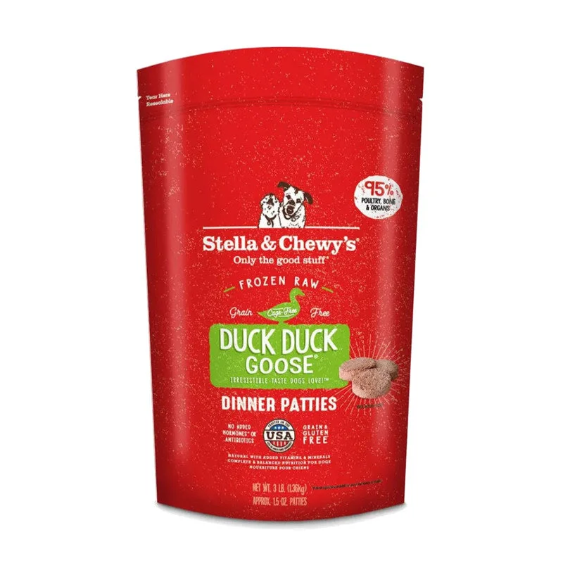 Stella & Chewy's Duck Duck Goose Frozen Raw Dinner Patties