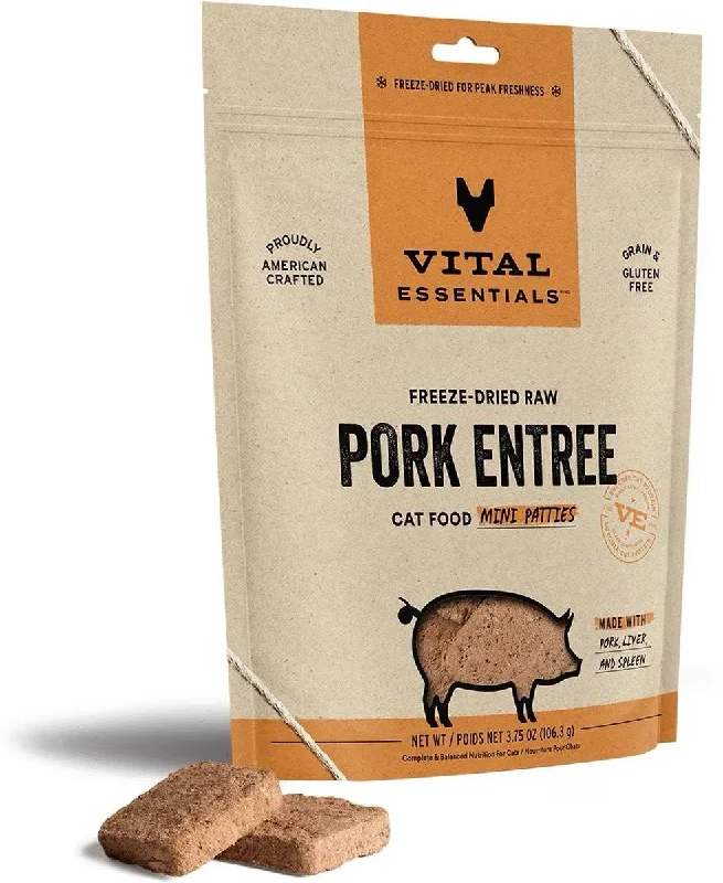 Vital Essentials Vital Cat Freeze-Dried Patties Pork Recipe