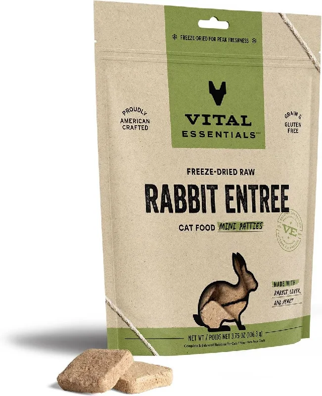 Vital Essentials Vital Cat Freeze-Dried Patties Rabbit Recipe