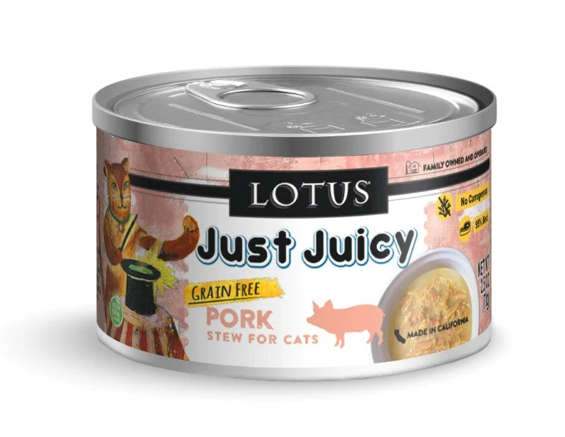 Lotus Wet Cat Food Grain-Free Just Juicy Pork Stew