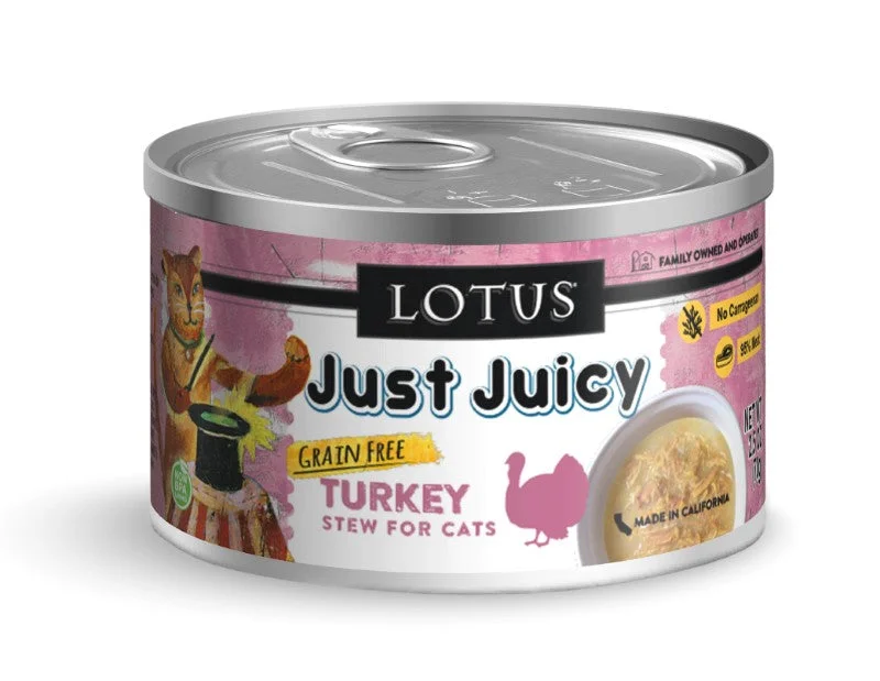 Lotus Wet Cat Food Grain-Free Just Juicy Turkey Stew