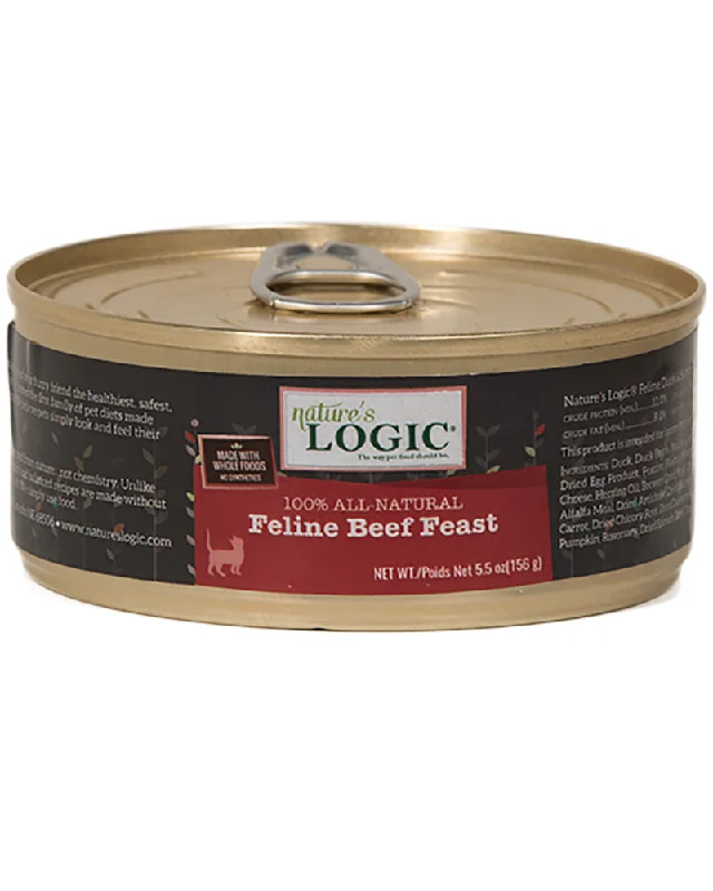 Nature’s Logic Feline Beef Feast Wet Cat Food 5.5 oz