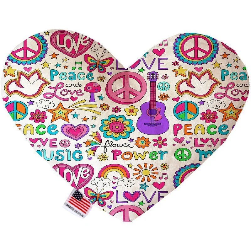 Heart Dog Toy Stuffing Free Hippy Love