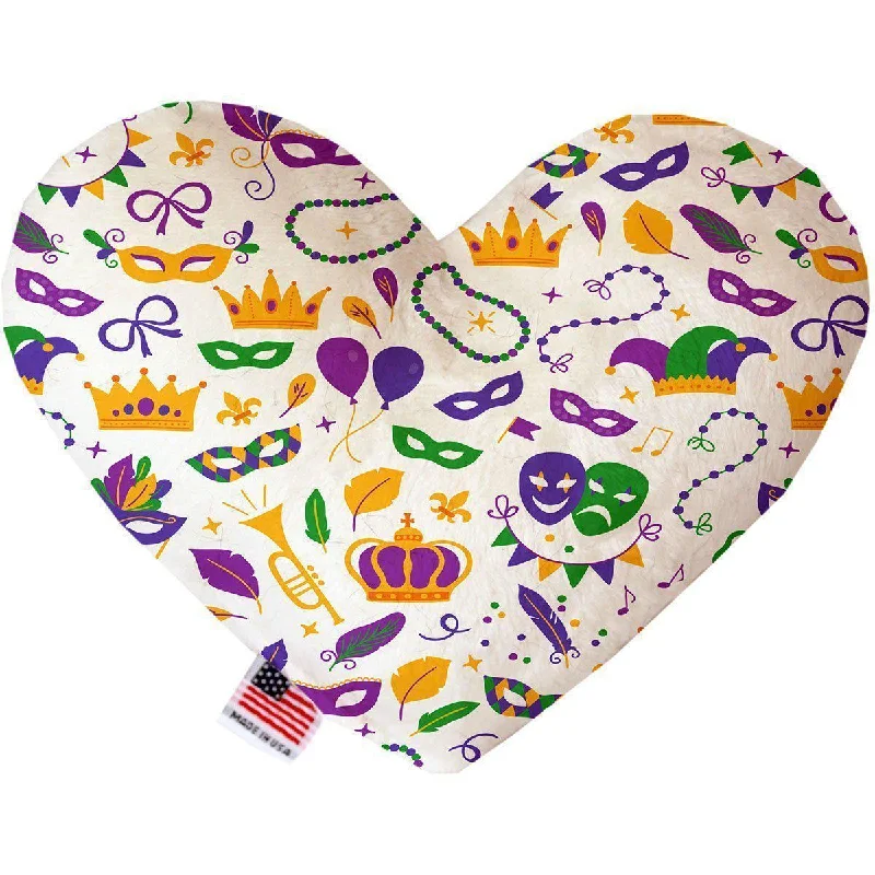 Heart Dog Toy Stuffing Free Mardi Gras Masks