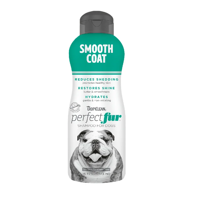 TropiClean Perfect Fur Smooth Coat Shampoo for Dogs (16 oz)