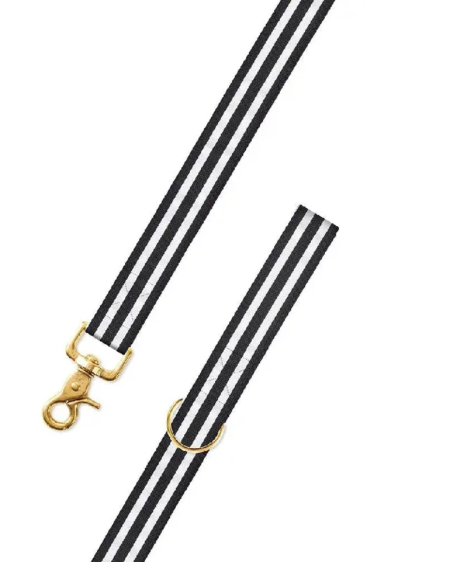 Black & White Stripe Dog Leash (Made in the USA) (FINAL SALE)