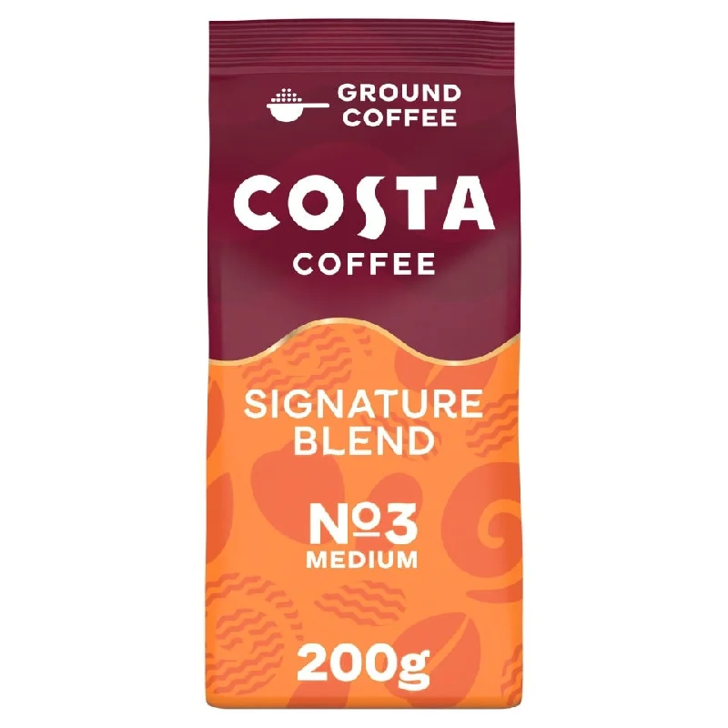 Costa Signature Blend Ground For Cafetiere & Filter 200G