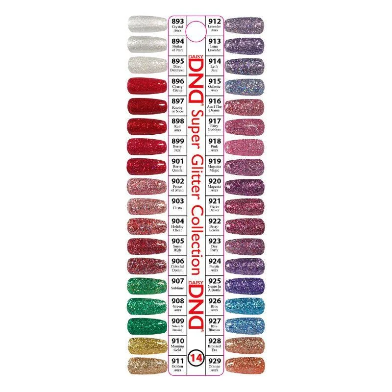 DND Super Glitter DND14 Color Swatch Only