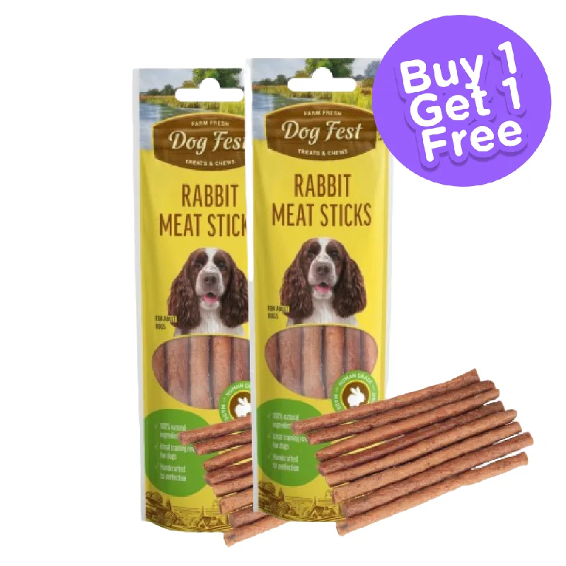 Dogfest Rabbit Meat Sticks Dog Treats (Limited Shelf Life) (Buy 1 Get 1)