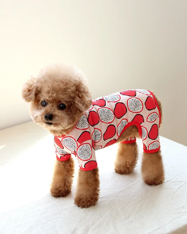 Dragonfruit Print Dog Onesie (FINAL SALE)