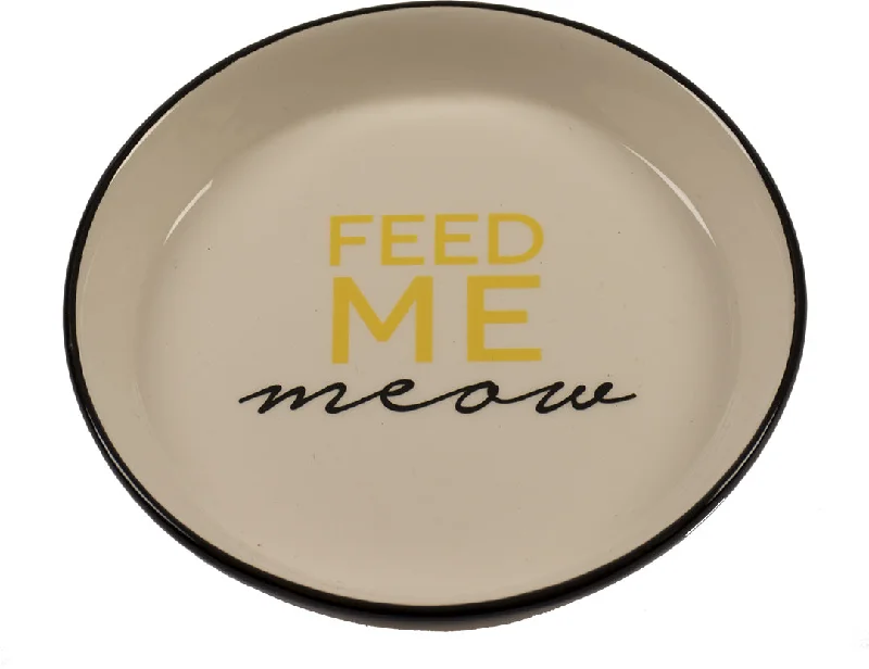 DUVO+ Bol pentru pisici, Feed me Meow, 13,8cm, 180 ml