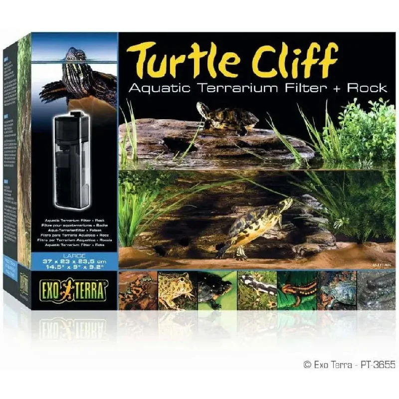 Exo Terra Turtle Cliff, Reptile Aquatic Terrarium Filter