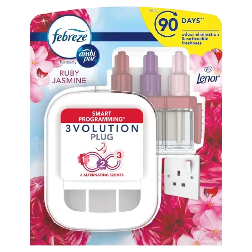 Febreze Ambi Pur 3Volution Plug in &  Air Freshener 20ml, Ruby Jasmine