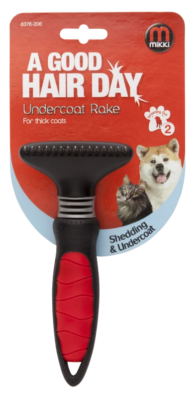 Mikki - A Good Hair Day -  Easy Grooming Undercoat Rake (for Thick Coats)