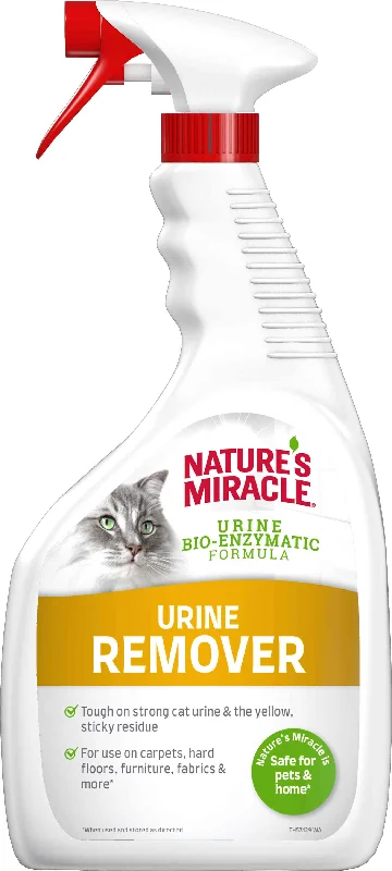 NATURE'S MIRACLE Urine Pisici soluţie pentru pete şi mirosuri neplăcute 946mll